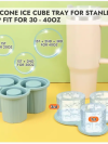 Silicone Ice Cube Tray for Stanley Cup with Straw and Handle - Image 4